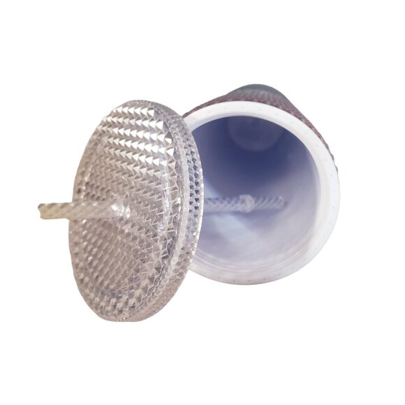 Starbucks Faceted Crystal Rainbow Tumbler 24oz Summer 2020 w/ Lid and Straw - Picture 3 of 8